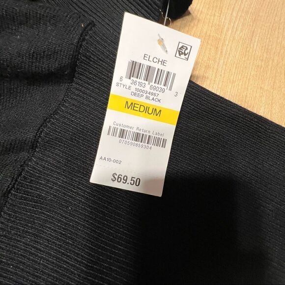 NWT Thalia Sodi Elche Sweater Blouse Black Medium - Picture 5 of 7